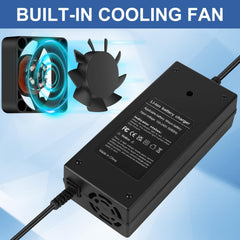 YAREMYEYE 54.6V charger LED indicator demonstrates charging status at a glance