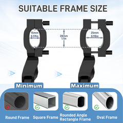 YarYebe bike kickstand height adjustment for 24 to 29 inch bikes.