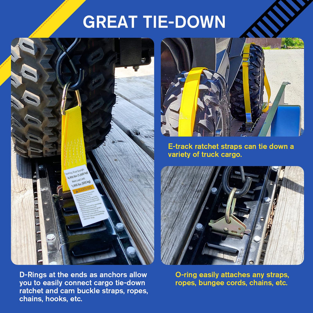 Secure cargo on a trailer with the complete YATOINTO system in action.