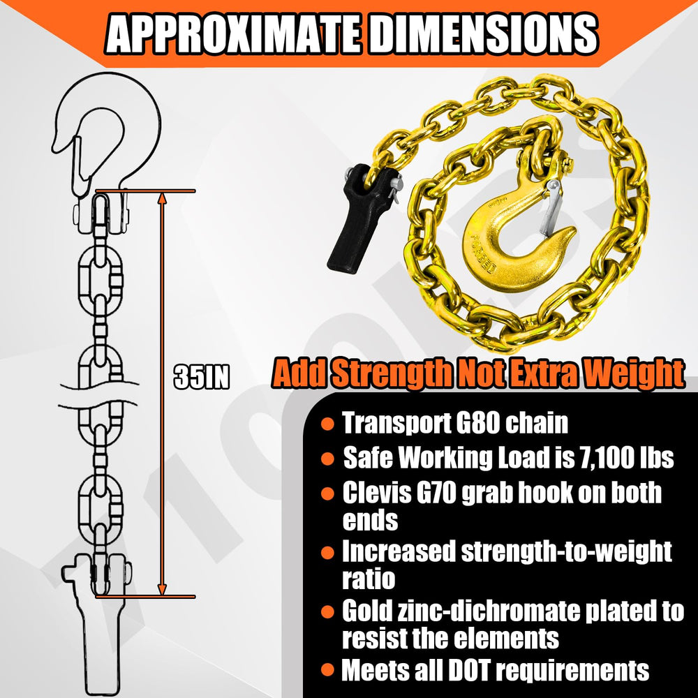 YATOINTO clevis snap hook secures the trailer connection reliably during towing.