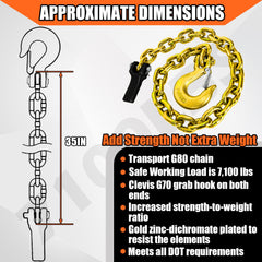 YATOINTO clevis snap hook secures the trailer connection reliably during towing.