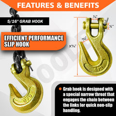 YATOINTO heat-treated alloy chain designed for durability in tough jobs.