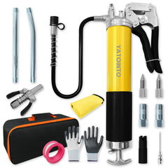 YATOINTO grease gun kit main unit delivering powerful, leak-free lubrication for automotive and machinery.