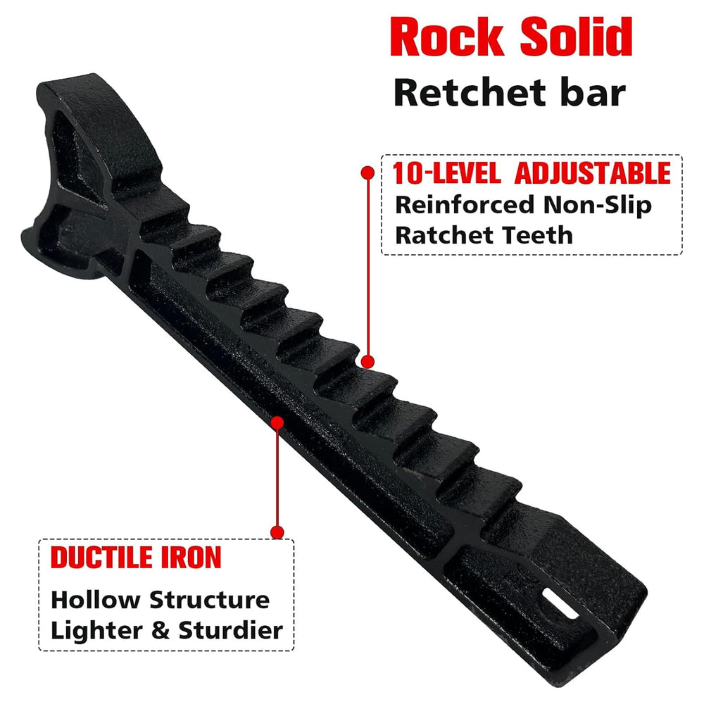 YATOINTO 3-ton rubber-pads protect the chassis and prevent scratches.