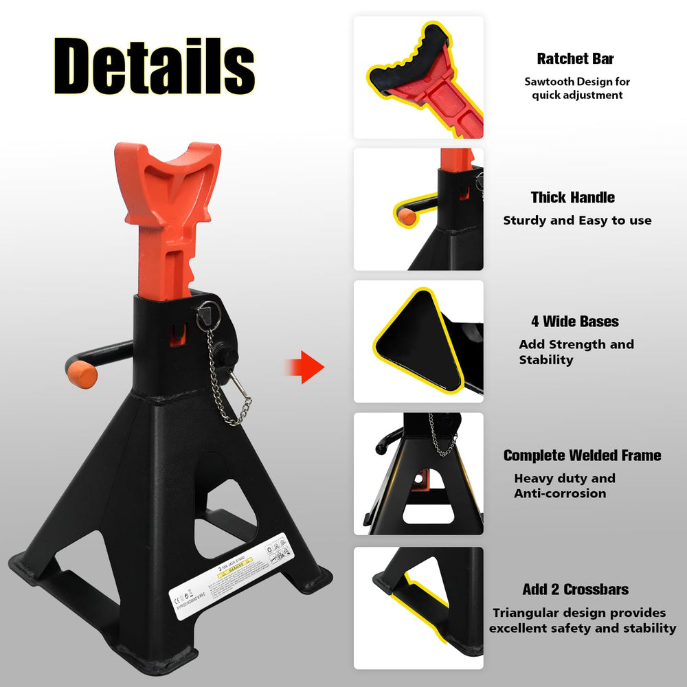 YATOINTO jack saddle with large contact area for even load distribution.