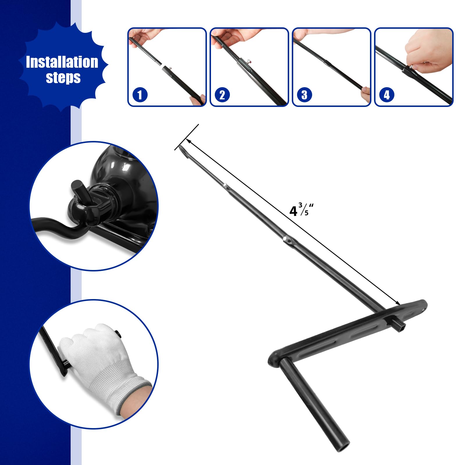 YATOINTO oil-free screw lift keeps the mechanism clean and mess-free