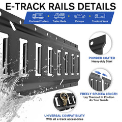 YATOINTO ratchet straps secure heavy loads with strong break strength.