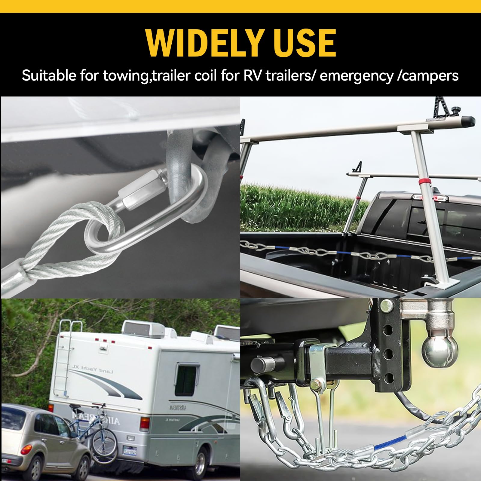YATOINTO versatile extension cables suit RV and trailer towing setups