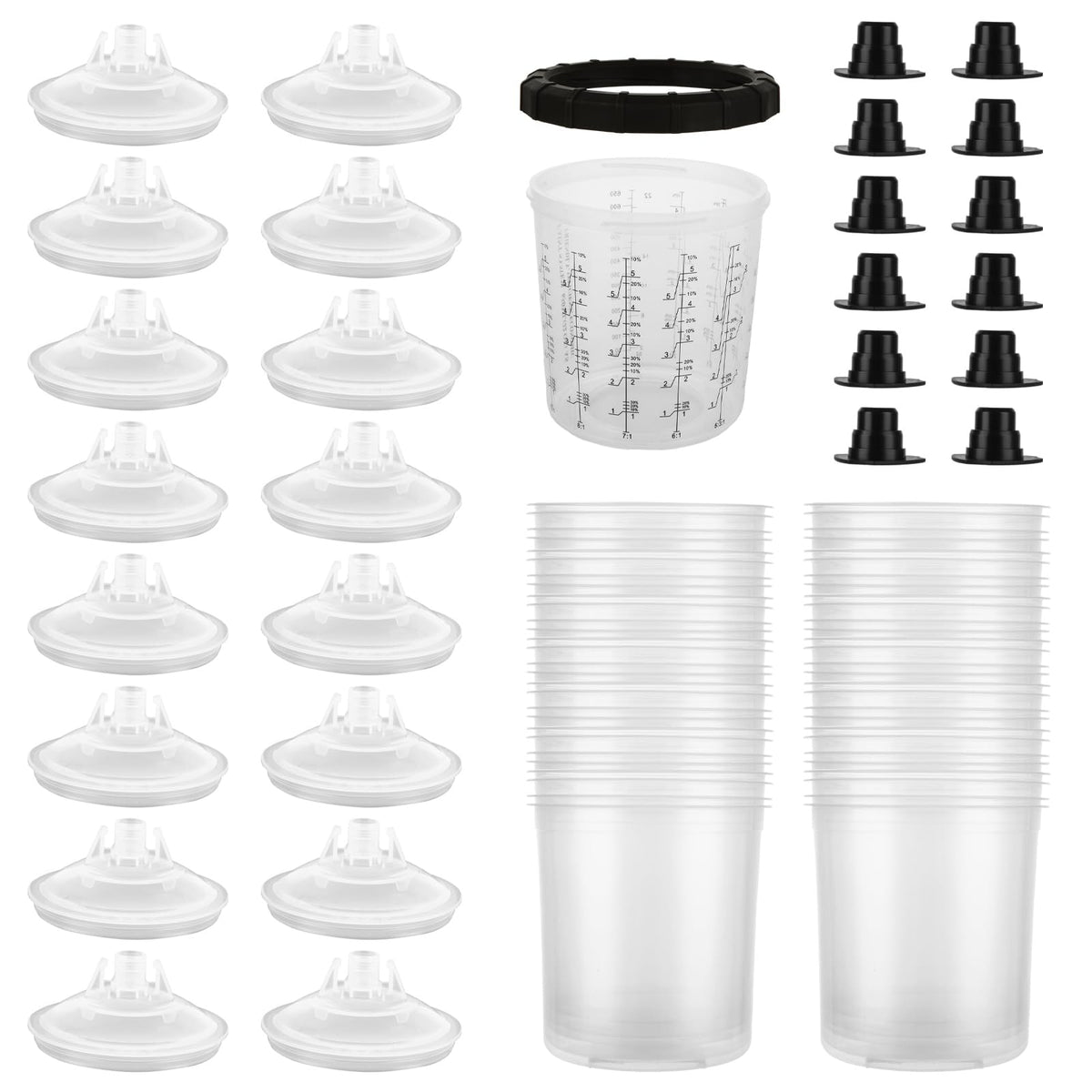 YAYODS 25-pack cup liners for 22-ounce spray cups, simplify refills and cleanup.