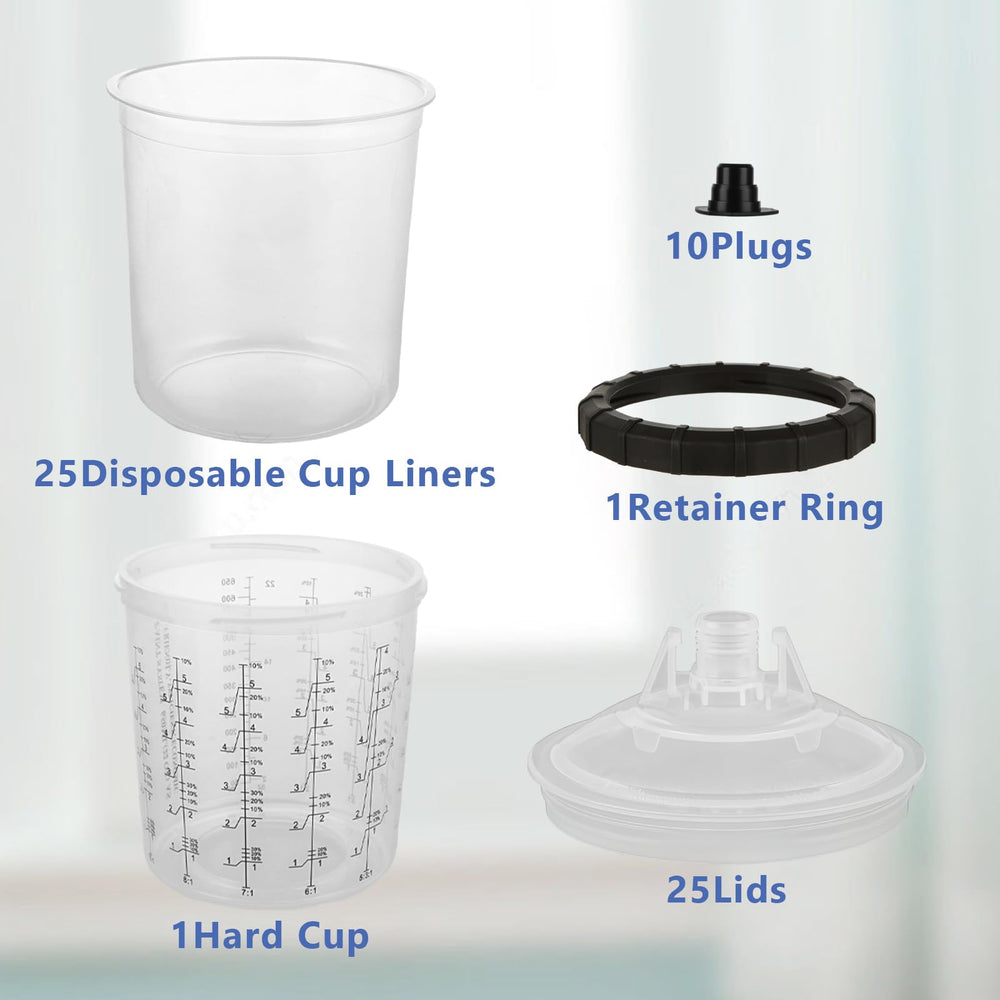 YAYODS lid with built-in strainer helps prevent debris during painting.