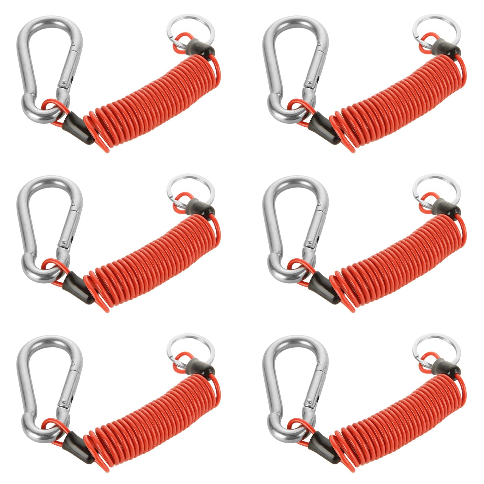 YAYODS trailer breakaway cable 6ft with a sturdy coiled design for reliable towing.