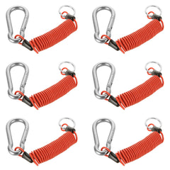 YAYODS trailer breakaway cable 6ft with a sturdy coiled design for reliable towing.