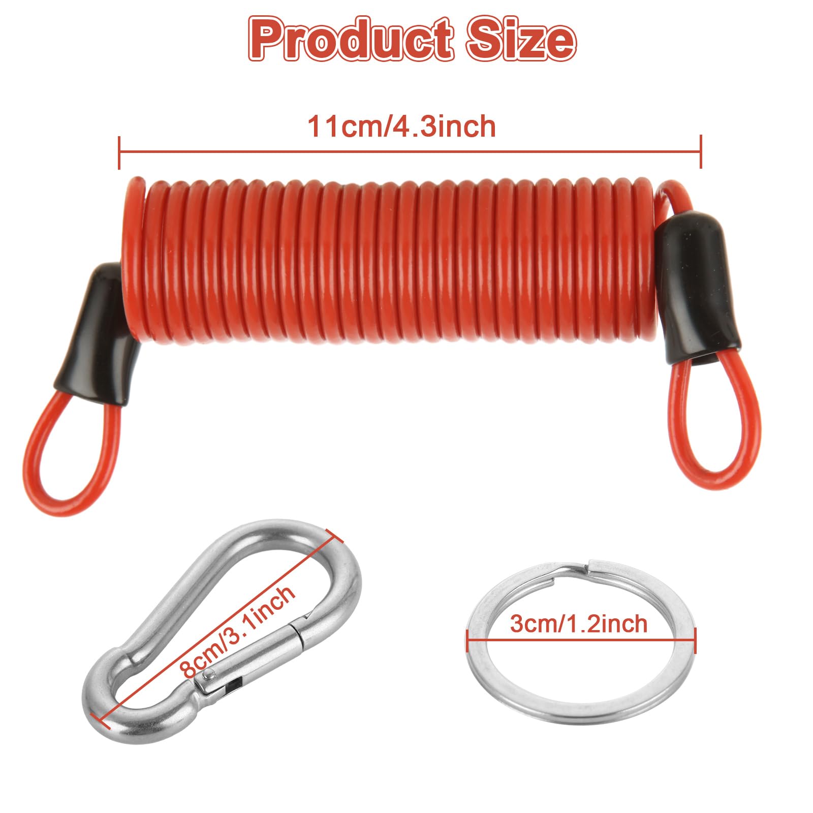 YAYODS coiled-design breakaway cable maintains tension, keeping the line above the road surface.