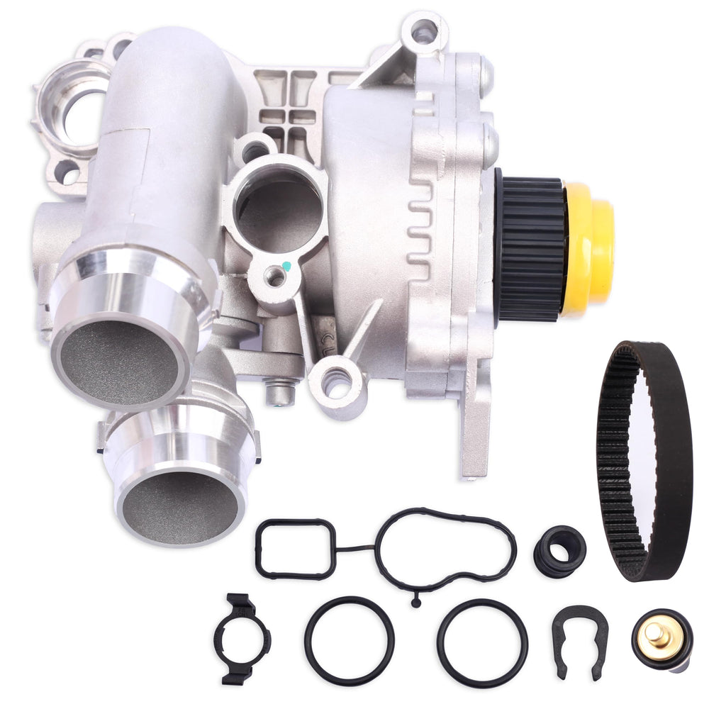 YBDDZH aluminum water pump kit for Audi A3, ready for installation.