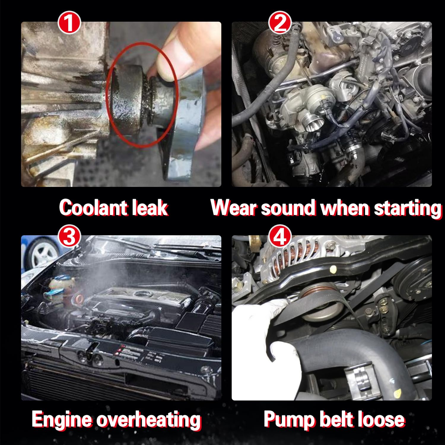 YBDDZH water-pump thermostat kit engine-compartment fitment for Dodge and Jeep vehicles