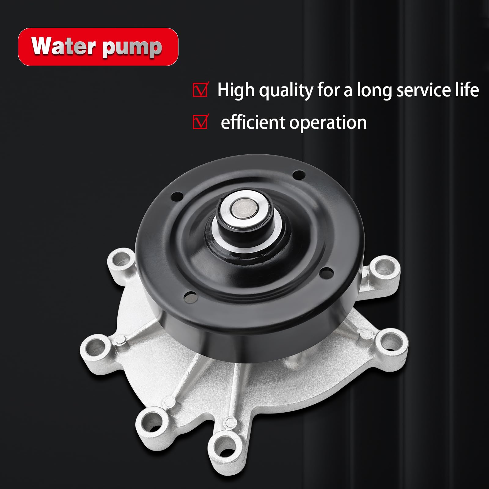 YBDDZH water-pump thermostat kit lab-testing label highlights OE-style compatibility