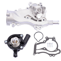 YBDDZH water pump thermostat kit front view, premium build for reliable engine cooling.