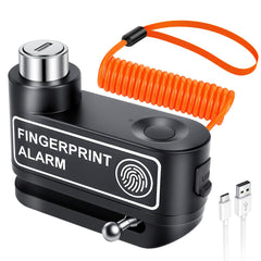 YBLNTEK fingerprint disc lock front view for fast, keyless access