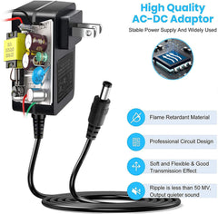 YBQZJSLY AC-DC adapter ports enable flexible charging options for jump starters.