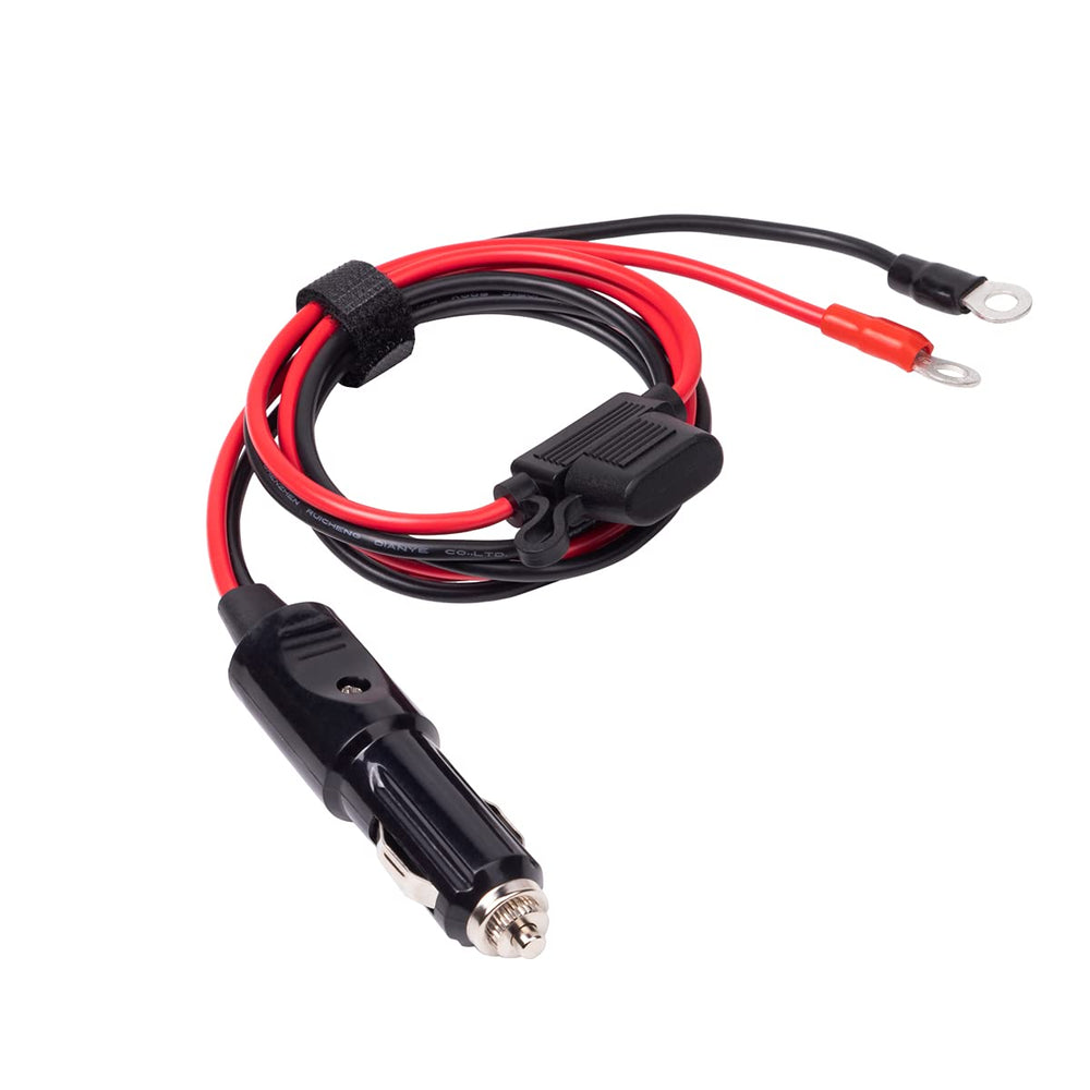 YCIND heavy-duty 12AWG cord, 6ft long for reliable vehicle power connections.