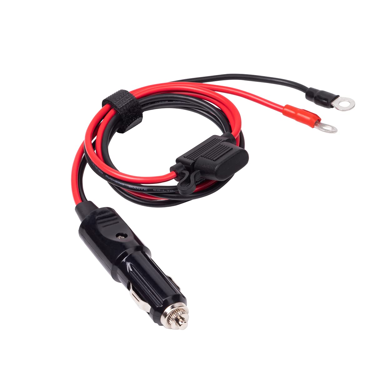 YCIND heavy-duty 12AWG cord, 6ft long for reliable vehicle power connections.