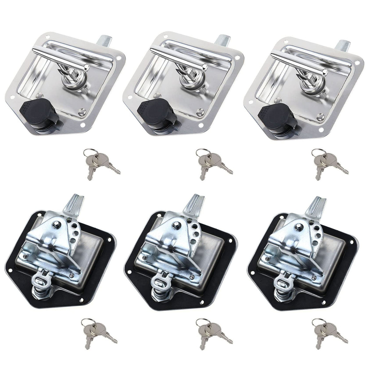 Ycsmyyds folding T-handle lock for durable, secure mounting.