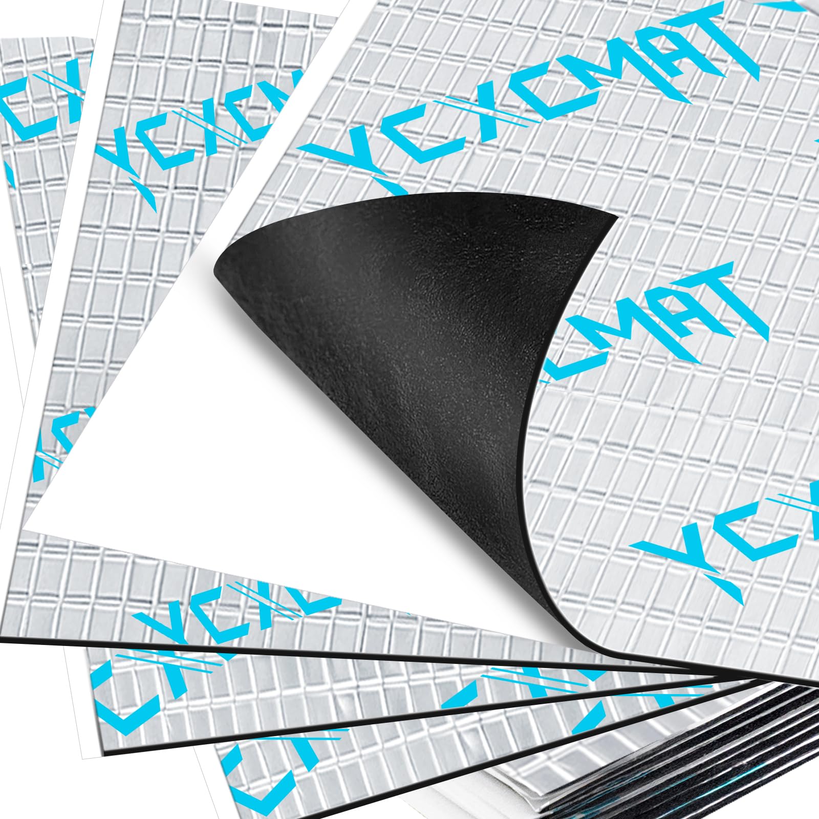 YCXCMAT 80 mil car sound deadening mat for doors and floors reduces vibration and noise.