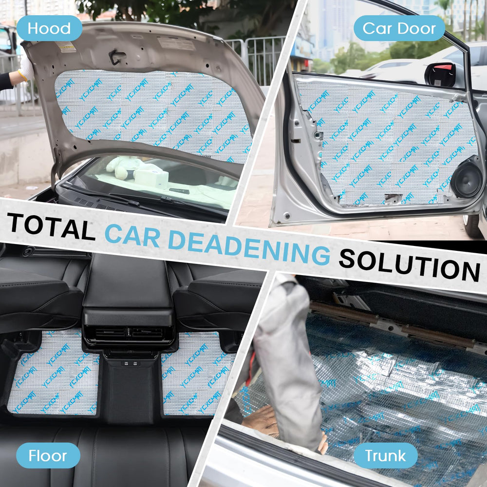 YCXCMAT embossed-foil guide aids precise installation.