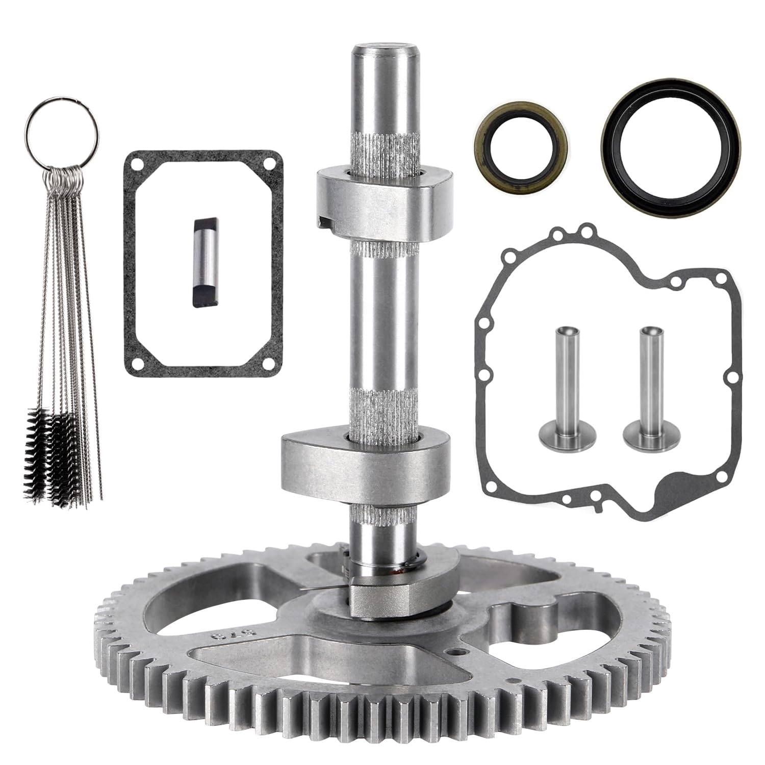 YDO camshaft kit front view, reliable replacement for compatible lawn tractors.