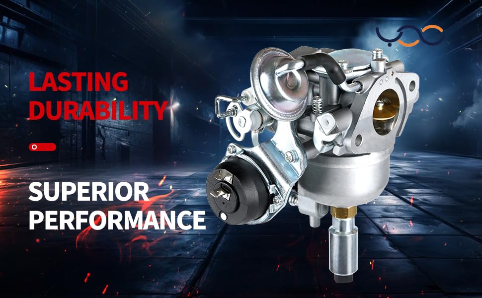 YDO carburetor materials close-up, highlights durable, long-life construction.