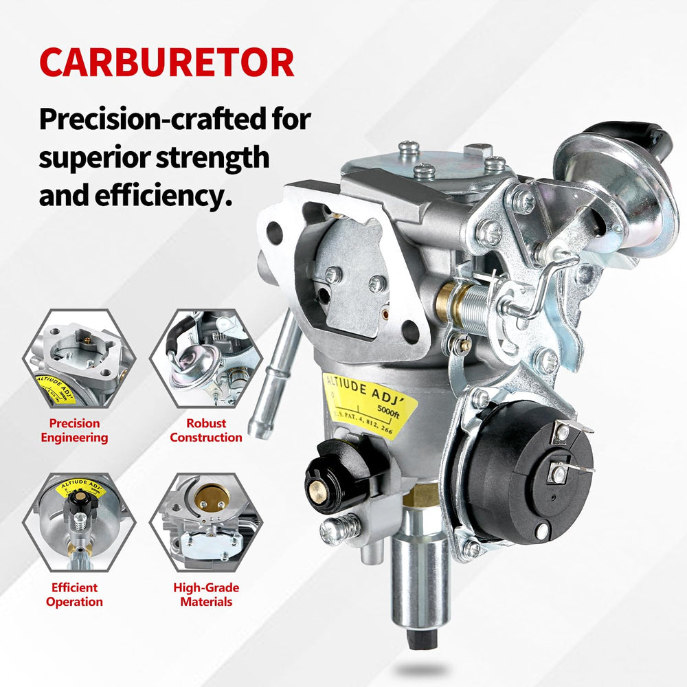 YDO carburetor for Onan 5500-7000, side view demonstrates OEM-style fit.