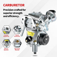 YDO carburetor for Onan 5500-7000, side view demonstrates OEM-style fit.