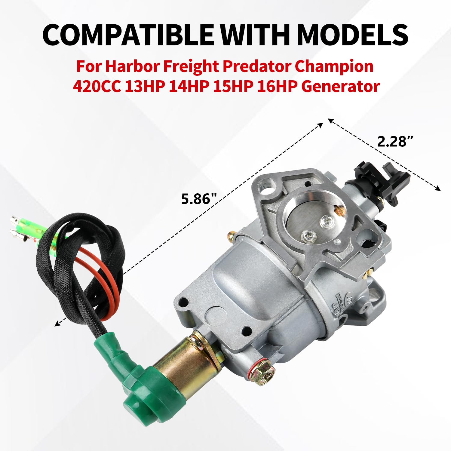 YDO carburetor installation view illustrates easy mounting