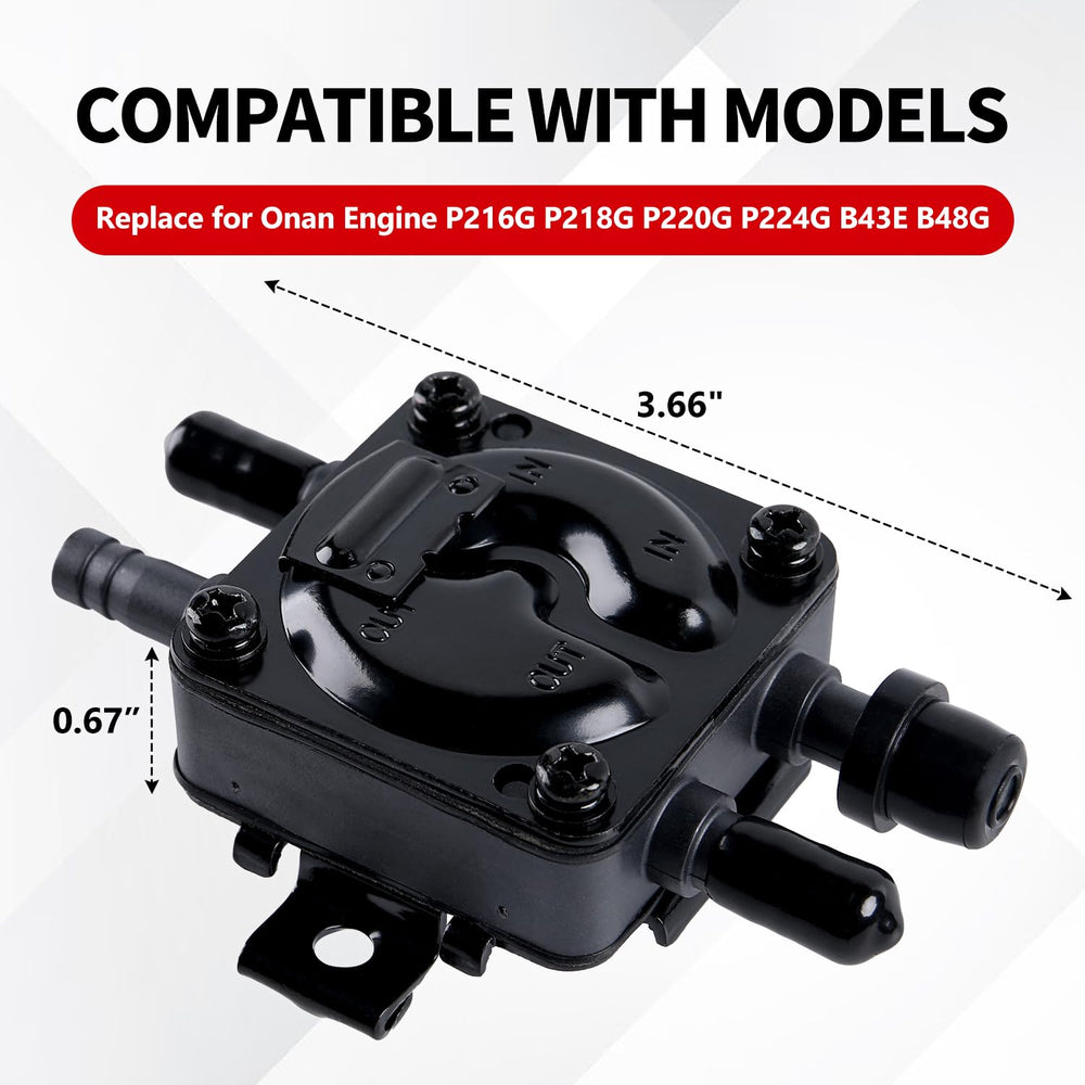 YDO fuel pump with durable construction built for demanding mower use
