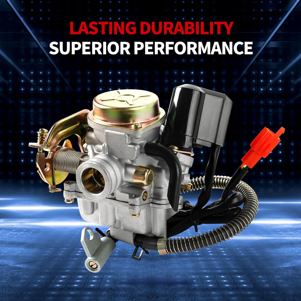 YDO GY6 50cc carburetor in use on scooter.