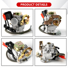 YDO GY6 50cc carburetor mounting holes for simple installation.