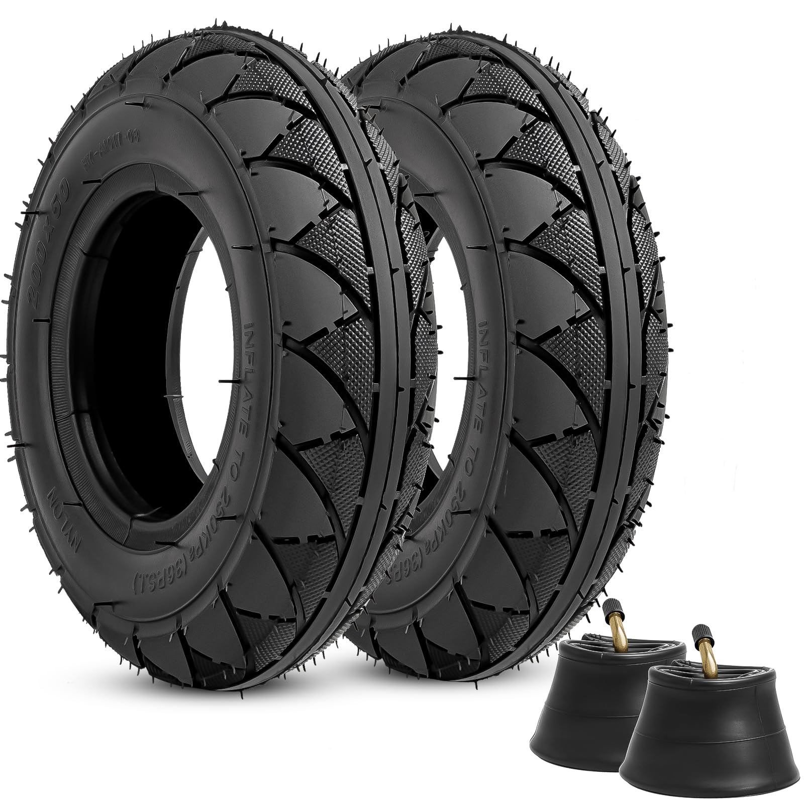 YeYouC heavy-duty 200x50 tire for a smoother electric scooter ride.