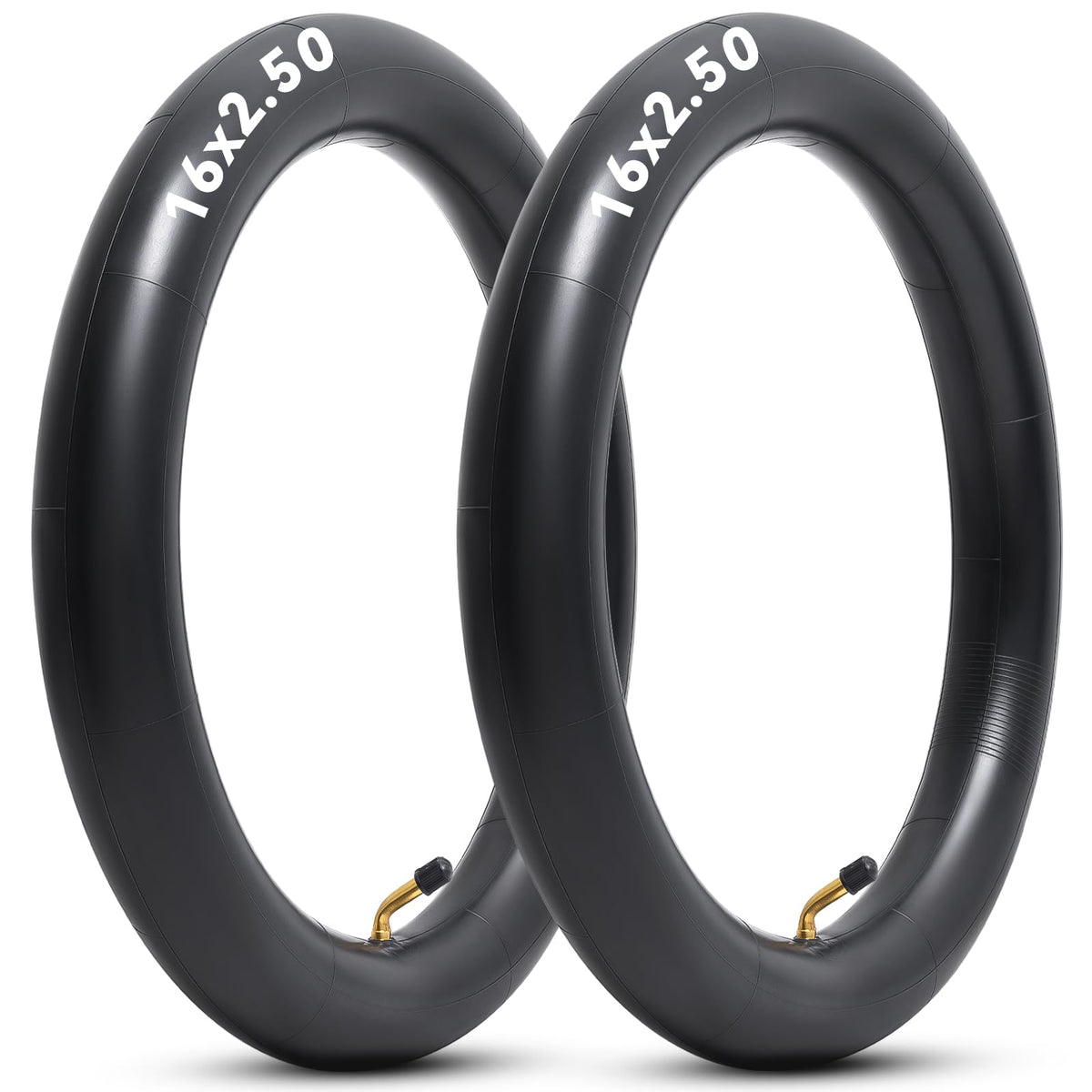YeYouC 16x2.50 inner tubes twin-pack ready for quick replacement.