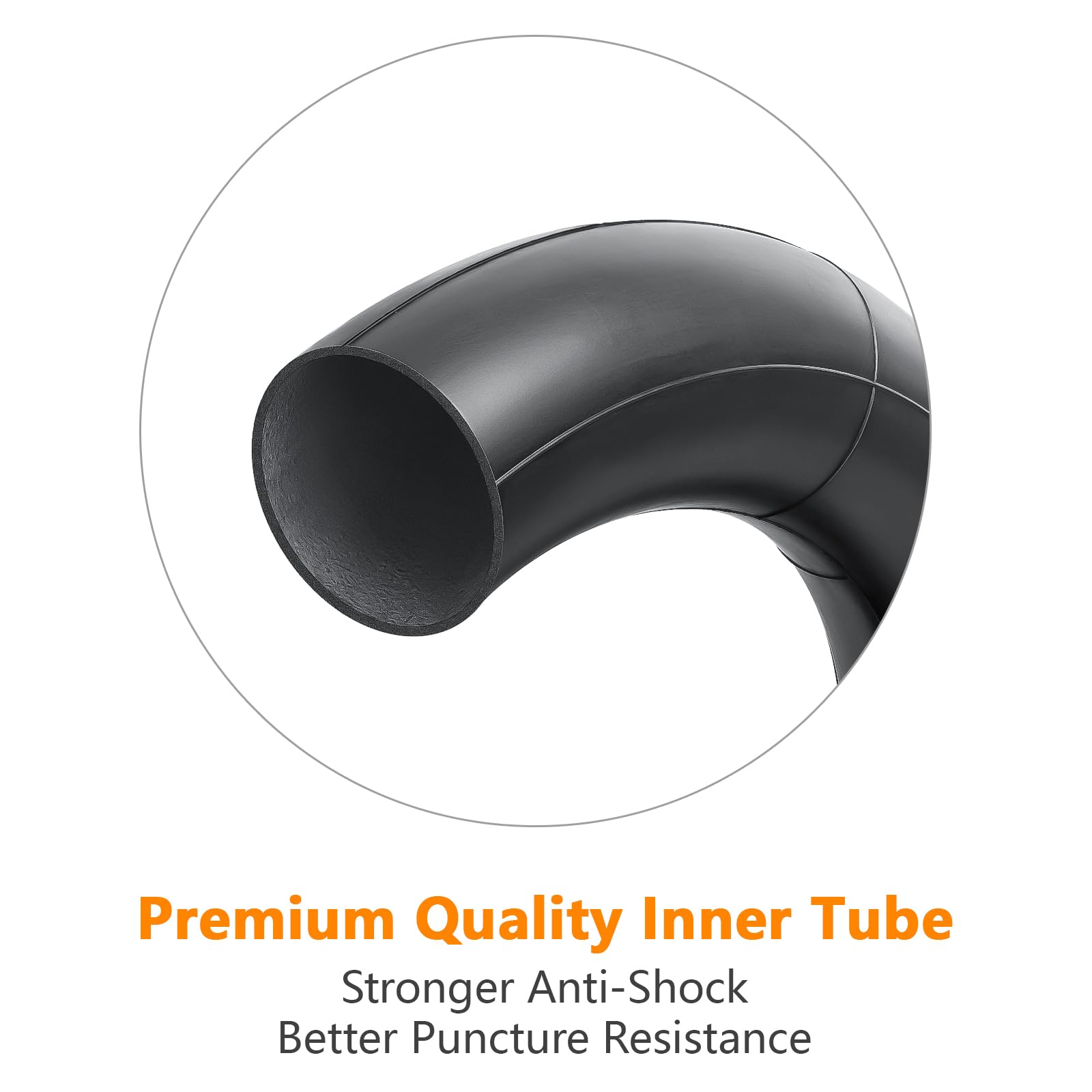 YeYouC 16x2.50 tube on a bike wheel for smooth ride.