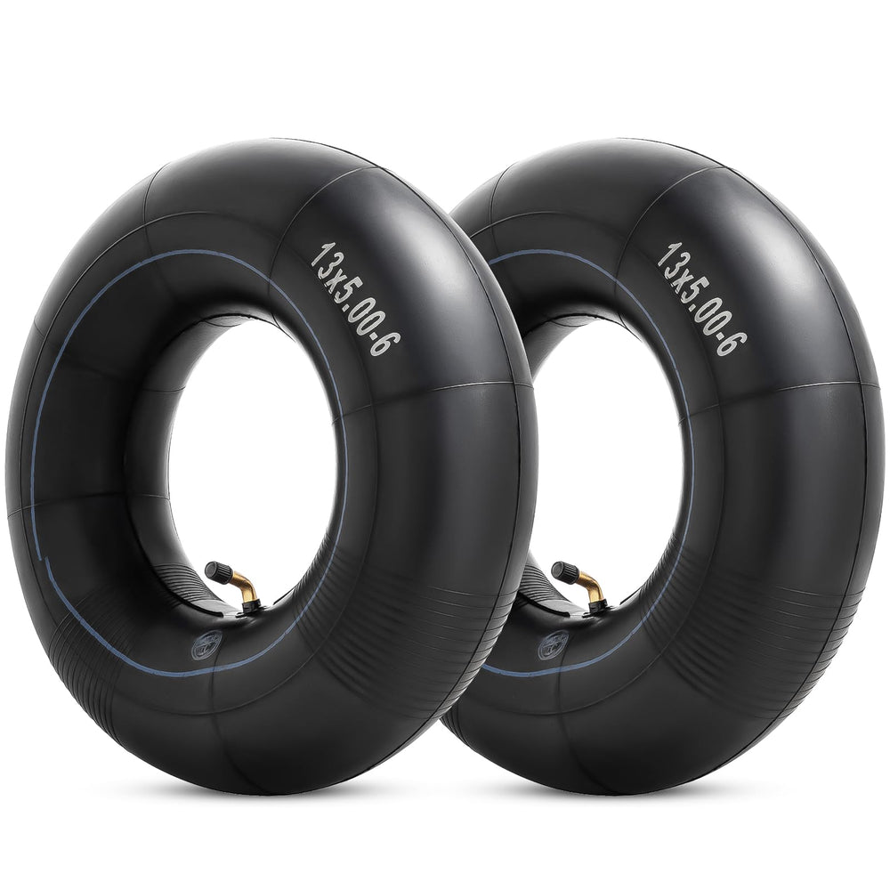 YeYouC heavy-duty 13x5.00-6 inner tube with TR87 bent valve for steady inflation