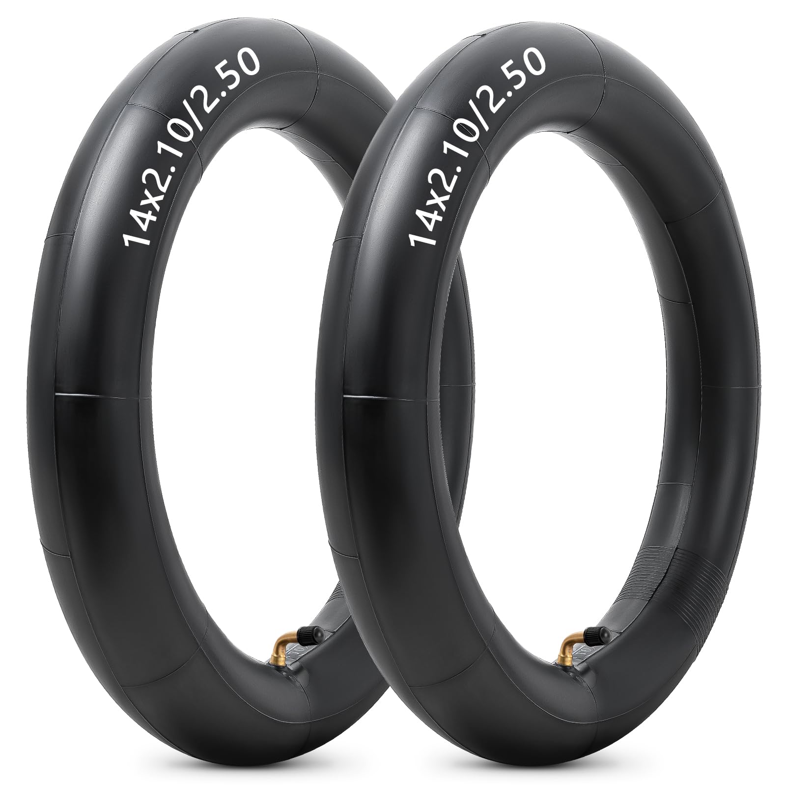 YeYouC heavy-duty 14x2-50 inner tube front view for durable rides