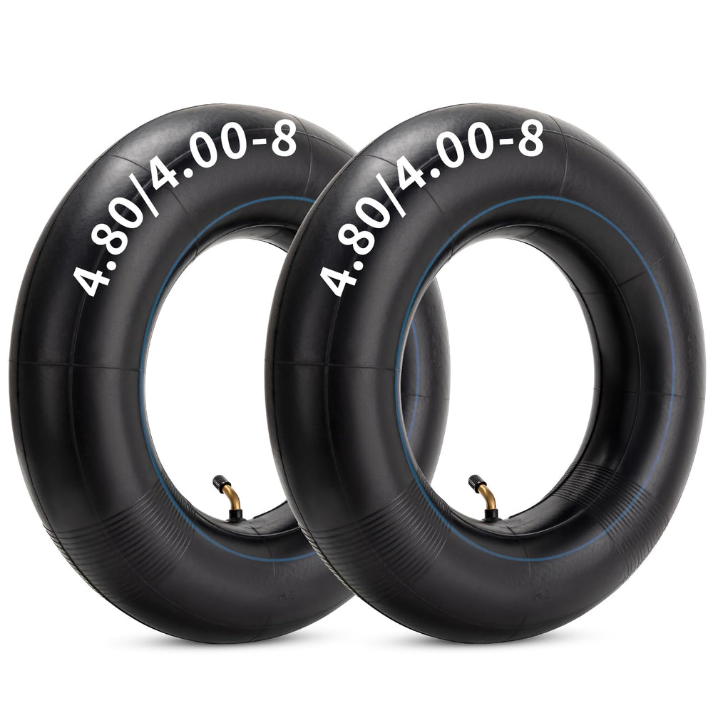 YeYouC heavy-duty 480-400-8 inner tube with TR87 valve, ideal for wheelbarrow tires.