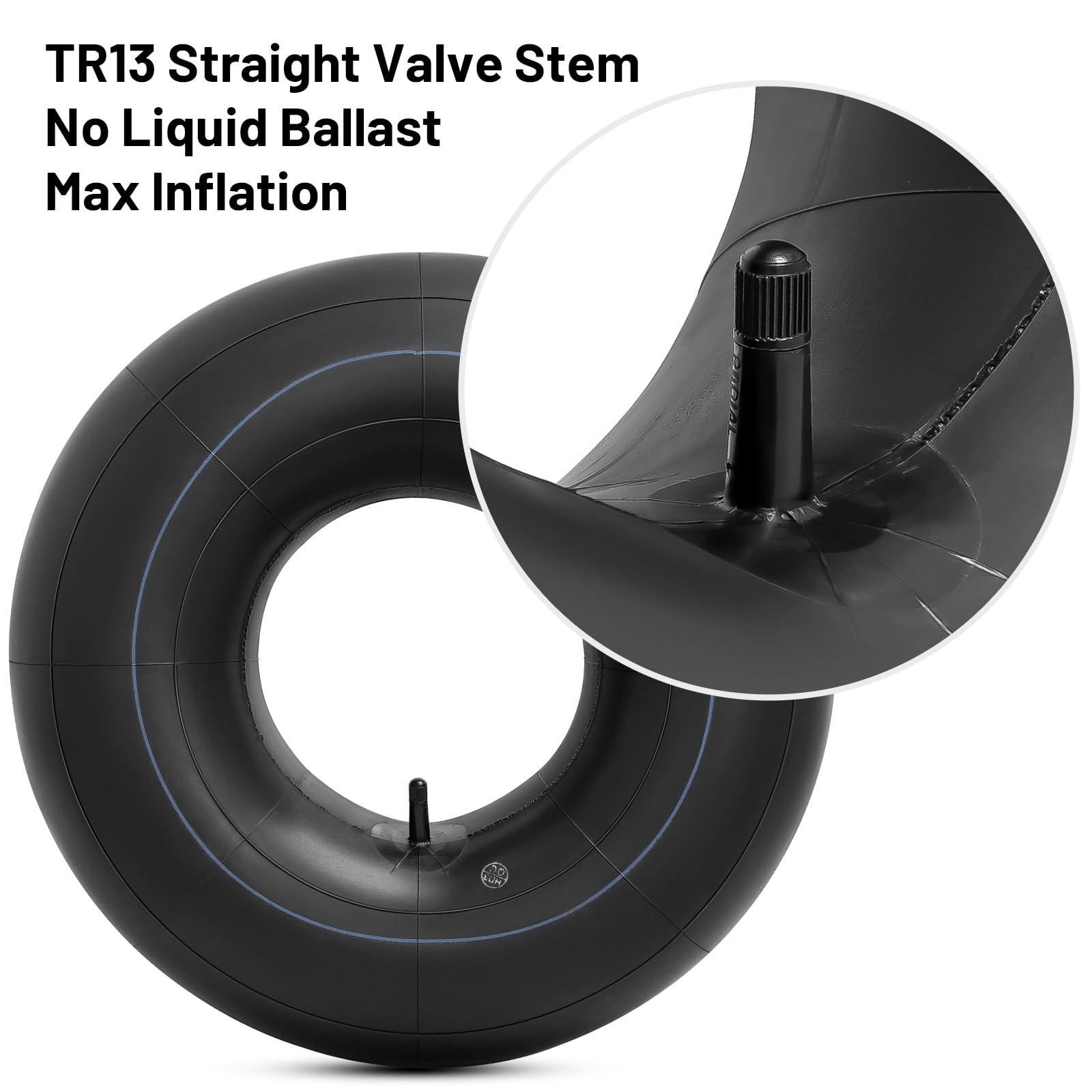 YeYouC inner tube installed on lawn mower wheel for a smooth ride.