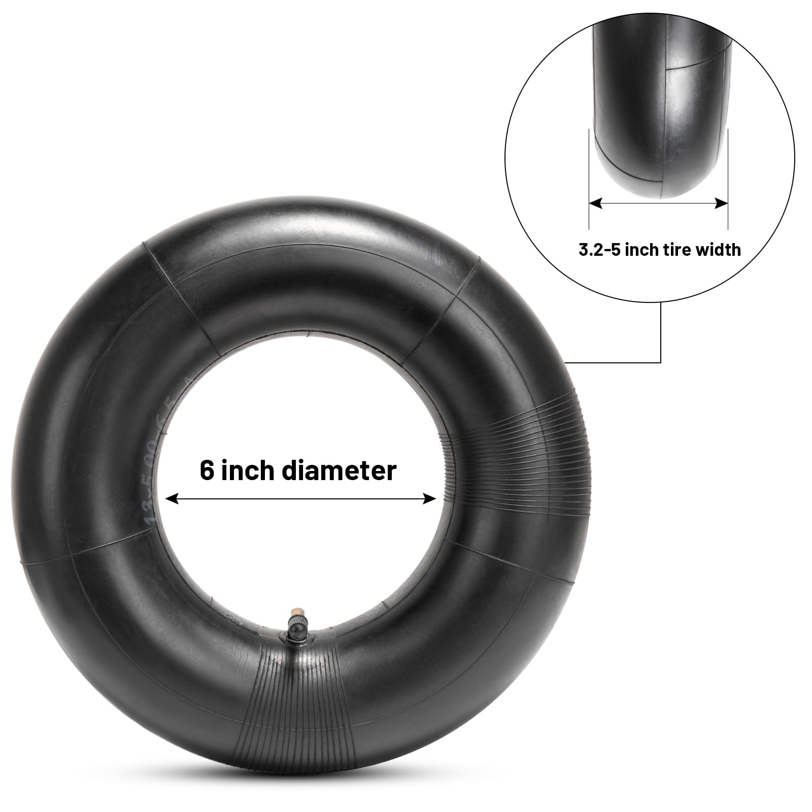 Pack of 2 YeYouC inner tubes with valve caps included