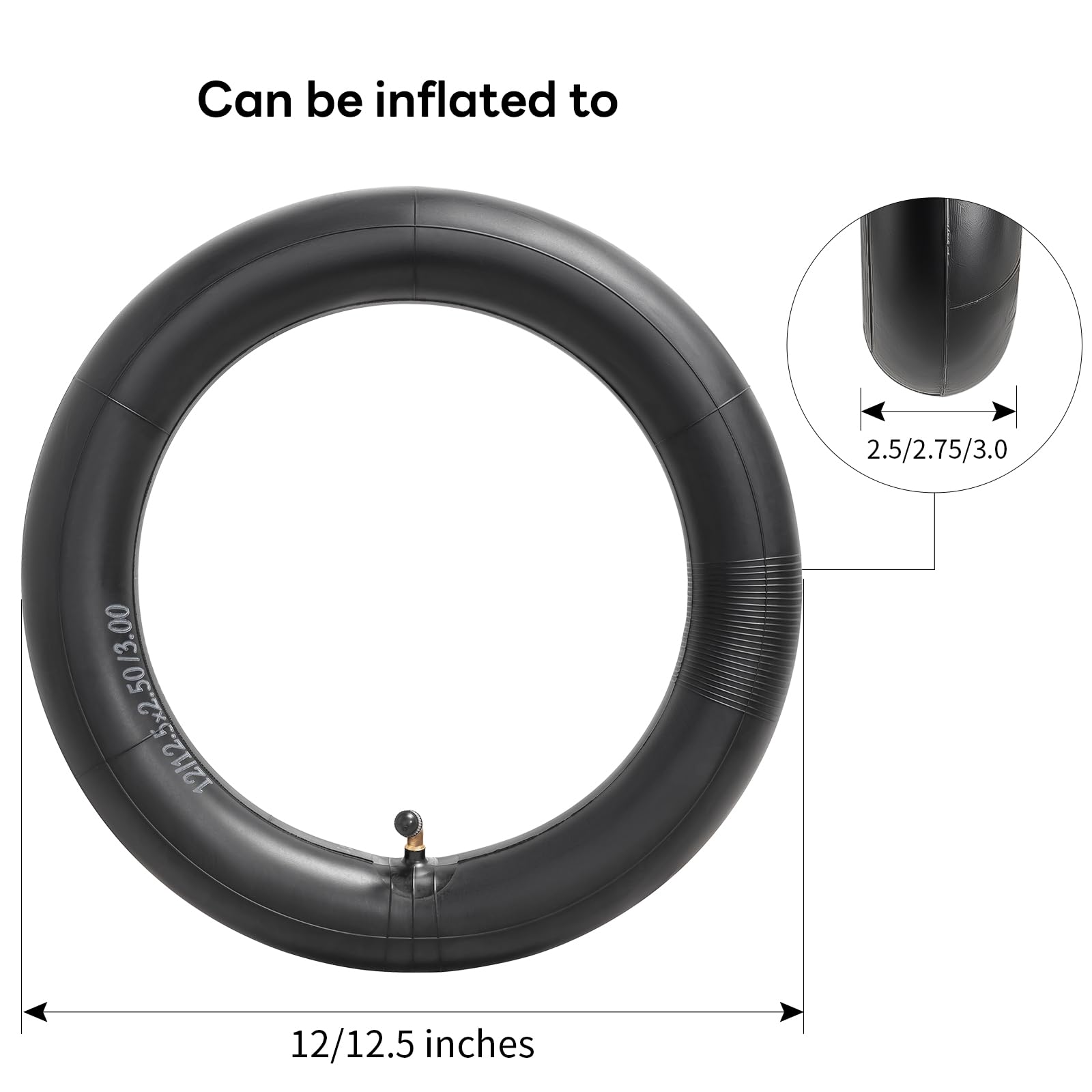 YeYouC inner tube with CR202 stem ready for quick installation.