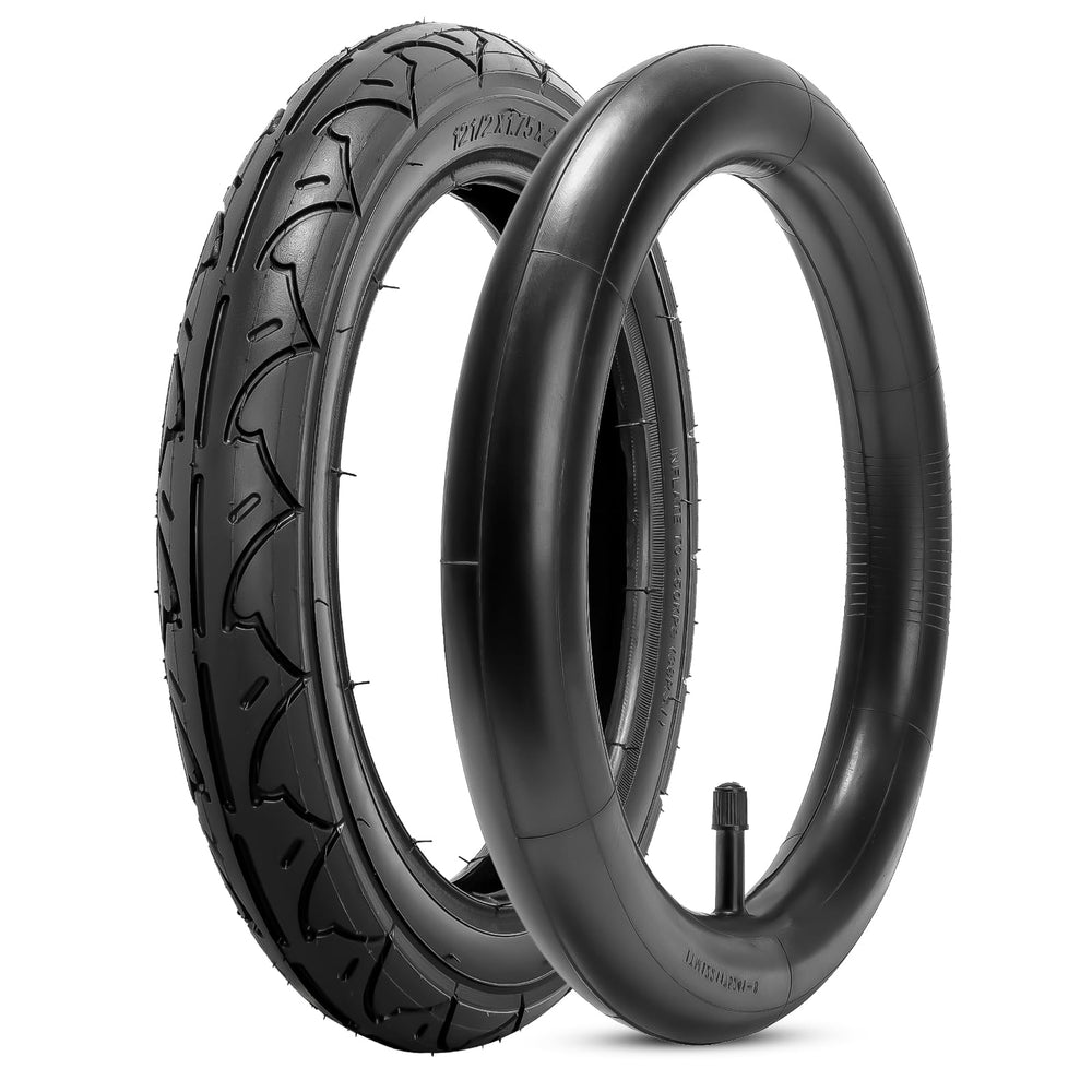 YeYouC 12.5x1.75x2.25 tire and inner tube ready for jogging stroller installation