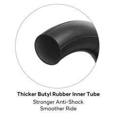 YeYouC heavy-duty butyl rubber tube provides strong shock absorption
