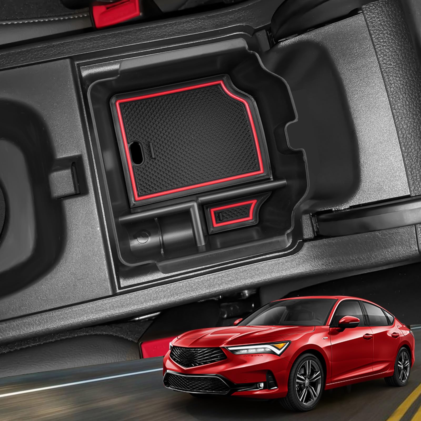YEE PIN Integra Tray maintains a clean interior look with a bold red accent.