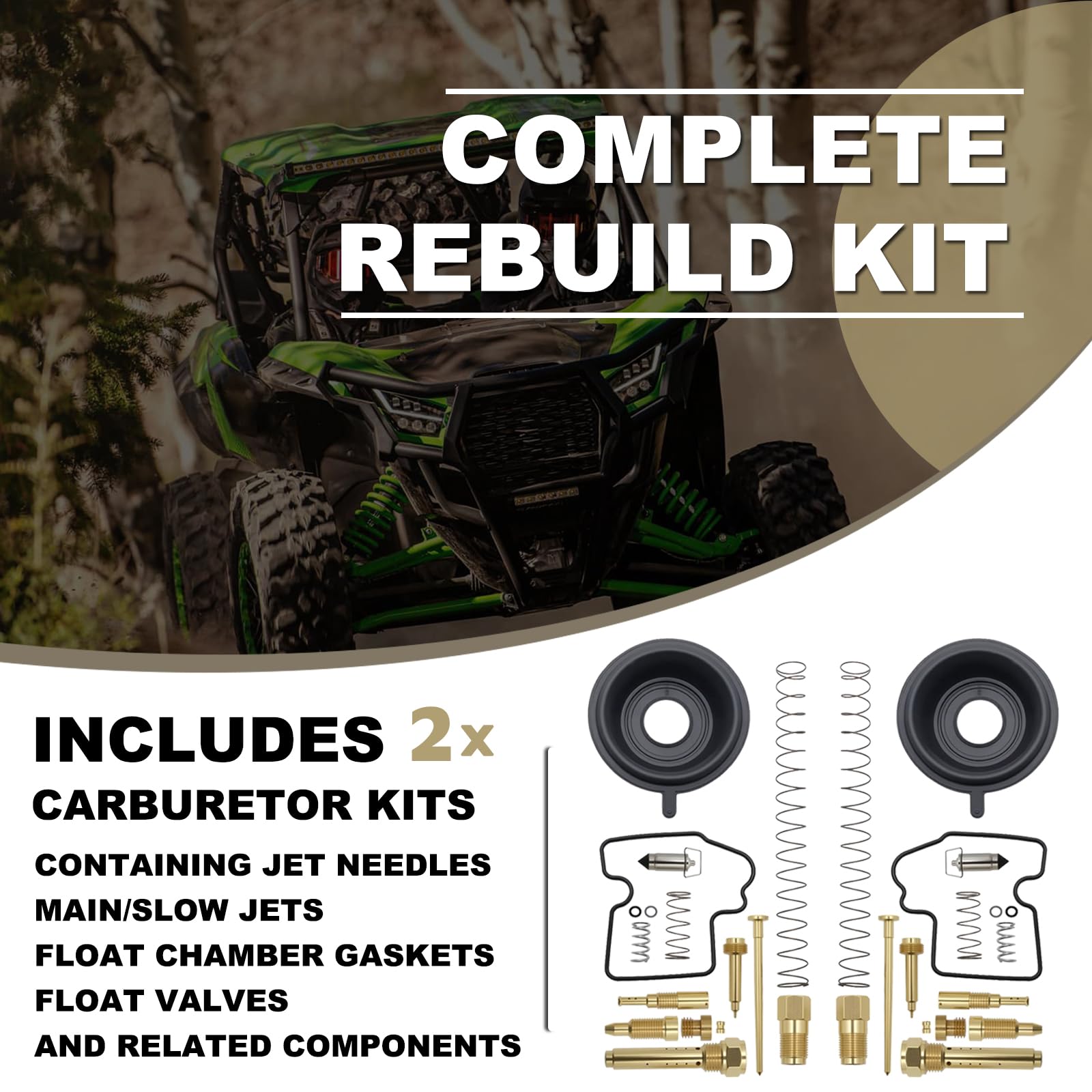 Yeeluzan Prairie 650 carb kit side view highlights compatibility