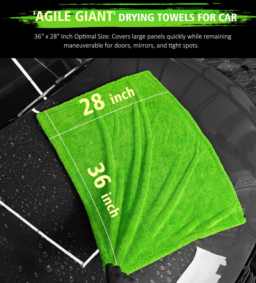 YeewayVeh Agile Giant towel reaches wheel wells and tight gaps with precision.